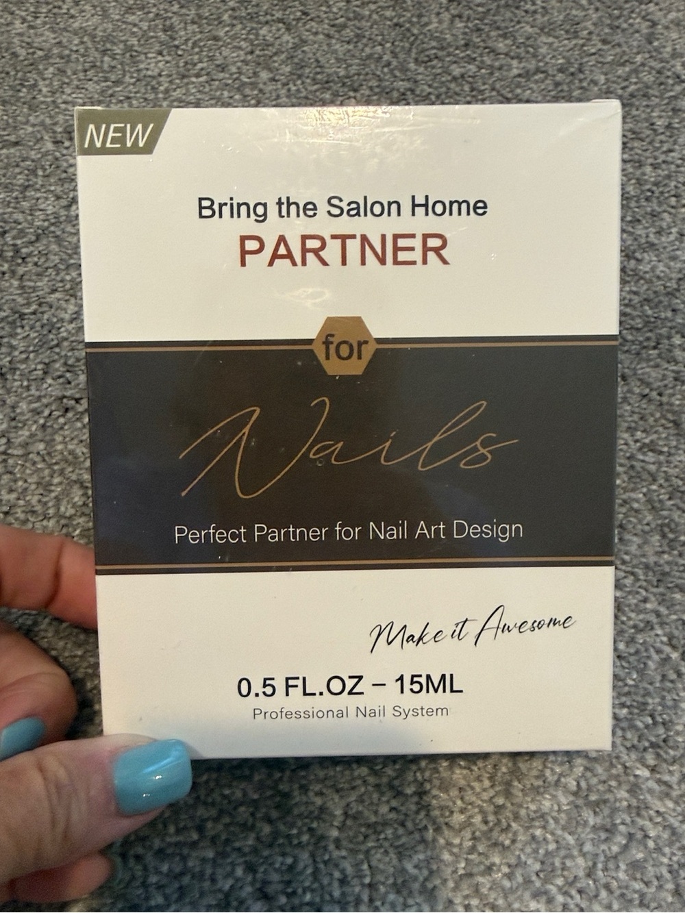 Bring the Salon Home Partner for Nails Gel Polish Remover box kit